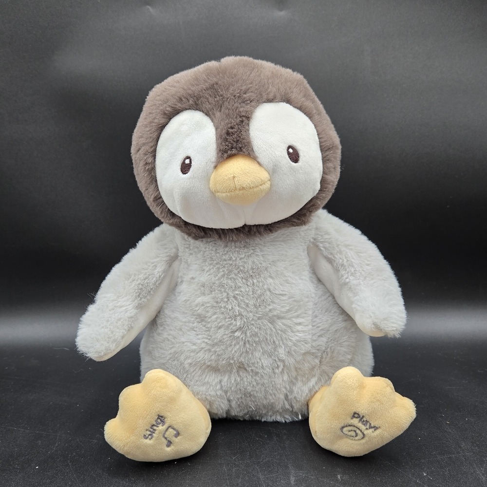 Kissy the Penguin‎ Baby Gund Singing Plush Stuffed Toy Nursery WORKS VIDEO